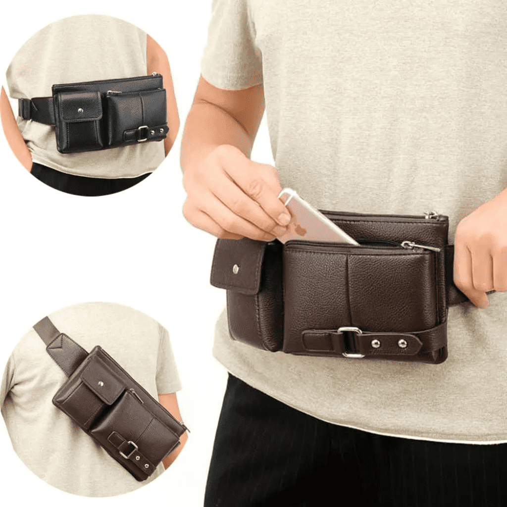 Cartera masculina de cuero