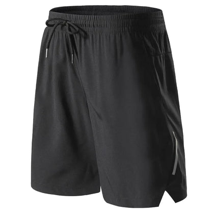 Shorts masculinos de deporte com Faixa Refletiva e Bolsos