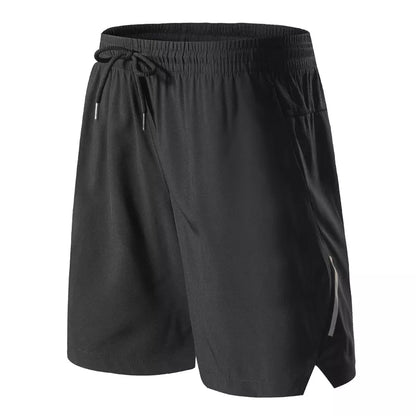 Shorts masculinos de deporte com Faixa Refletiva e Bolsos