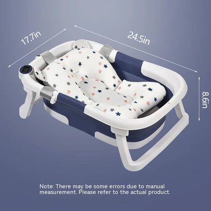 TempSense Baby Bath: Foldable Silicone Bath with Temperature Display