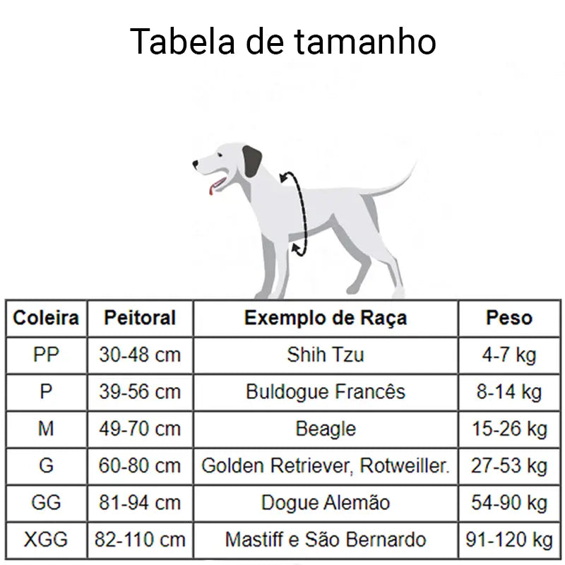 Coleira de Peito Térmica Perro Frío 